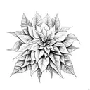 Poinsettia tattoo design idea