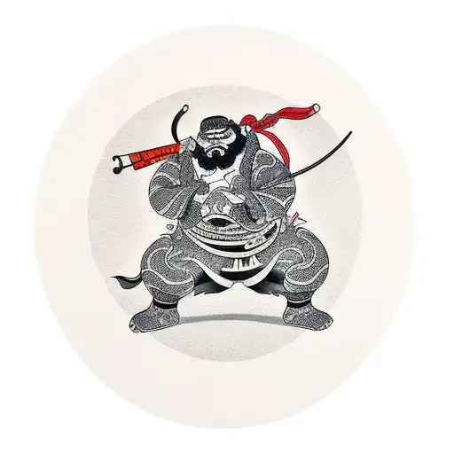  sumos figthing tattoo design idea