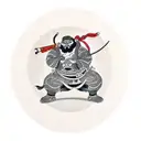  sumos figthing tattoo design idea