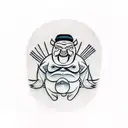 sumo tattoo design idea