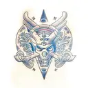 orion with roman numerals in it tattoo design idea