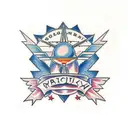 orion with roman numerals in it tattoo design idea