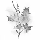 Arrow with ivy tattoo design idea