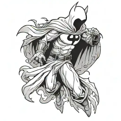 moon knight tattoo design idea
