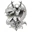 moon knight tattoo design idea