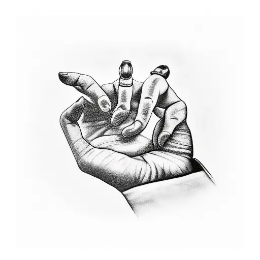 baby hand and infinity love tattoo design idea
