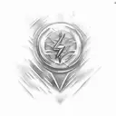 reverse flash tattoo design idea