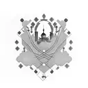 shanghai pearl tower tattoo design idea