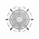 shanghai pearl tower tattoo design idea