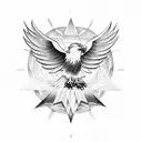 Eagles mandala tattoo design idea