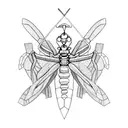 mantis tattoo design idea