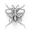 mantis tattoo design idea