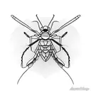 mantis tattoo design idea