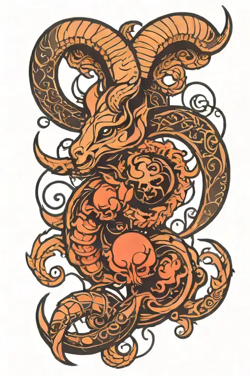 Aries Gemini cancer Scorpio tattoo design idea