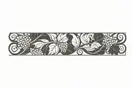 grape vine tattoo design idea