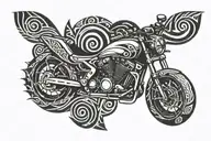 swim bike run tattoo design idea