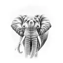 Elephant tattoo design idea