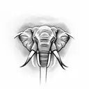 Elephant tattoo design idea