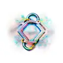 broken chains tattoo design idea