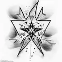Star tattoo design idea