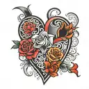 022920 1st 2 is backward to make heart with 2nd 2 and 9 is backward to make heargt with 3rd 2  tattoo design idea