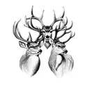 three deers tattoo design idea