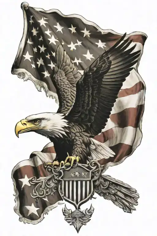 USA flag eagle f-15e f-22 a-10 constitution freedom tattoo design idea