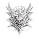 ice dragon tattoo design idea
