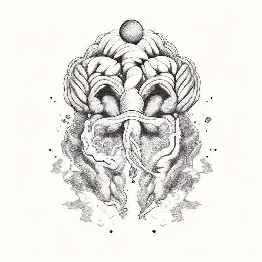 color black: symbolized Aquarius, blood type AB, symbolize right brain dominant, born 1990 february, soft heart, strong  tattoo design idea