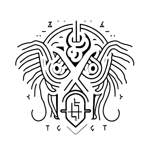 color black: symbolized Aquarius, blood type AB, symbolize right brain dominant, born 1990 february, soft heart, strong  tattoo design idea