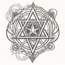 heartagram  tattoo design idea