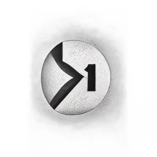 tattoo with the number 11, for men, black and white, with background shadows tattoo design idea