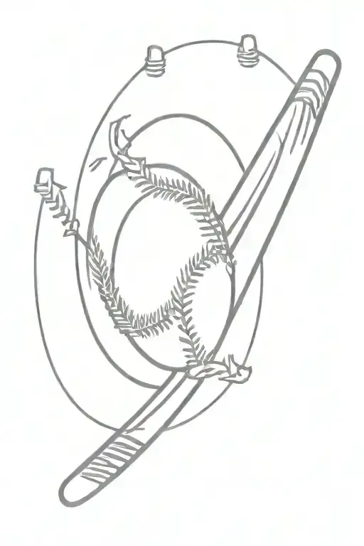 baseball identity tattoo design idea