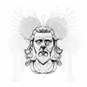 stoic with Marcus Aurelius tattoo design idea