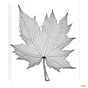 maple leaf palm tree tattoo design idea