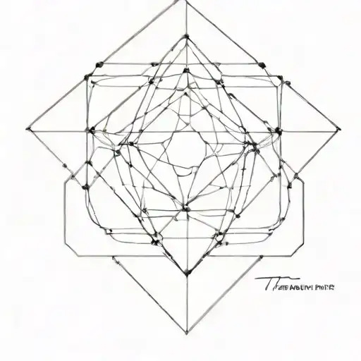 metatron cube inf loop fading out  tattoo design idea