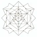 metatron cube inf loop fading out  tattoo design idea