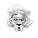 Löwe krone "Family"  tattoo design idea