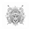 Löwe krone "Family"  tattoo design idea