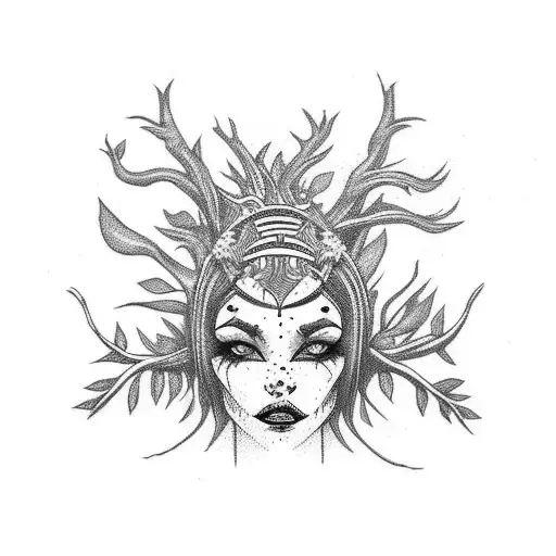 dryad tattoo design idea