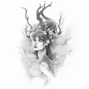 dryad tattoo design idea