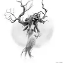 dryad tattoo design idea