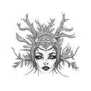 dryad tattoo design idea