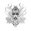 dryad tattoo design idea