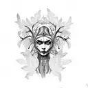 dryad tattoo design idea