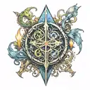 Incorporate elements from Elden Ring into a gaming-themed sleeve tattoo tattoo design idea