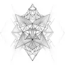 diamond tattoo design idea