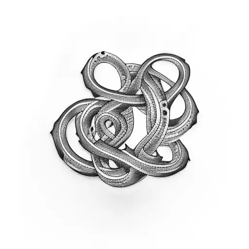 Musical notes intertwined with vines tattoo design idea