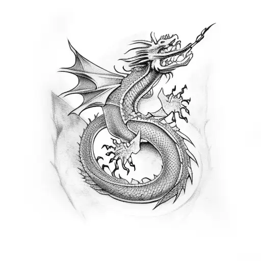 Dragon spine tatoo tattoo design idea