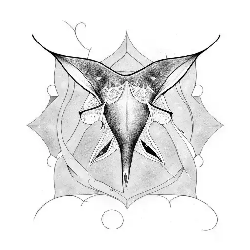 manta ray tattoo design idea